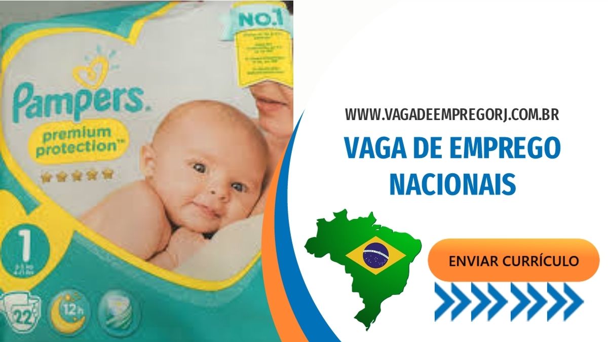 Estágio Técnico PCD, Vendedor Júnior e demais vagas na empresa Pampers, veja