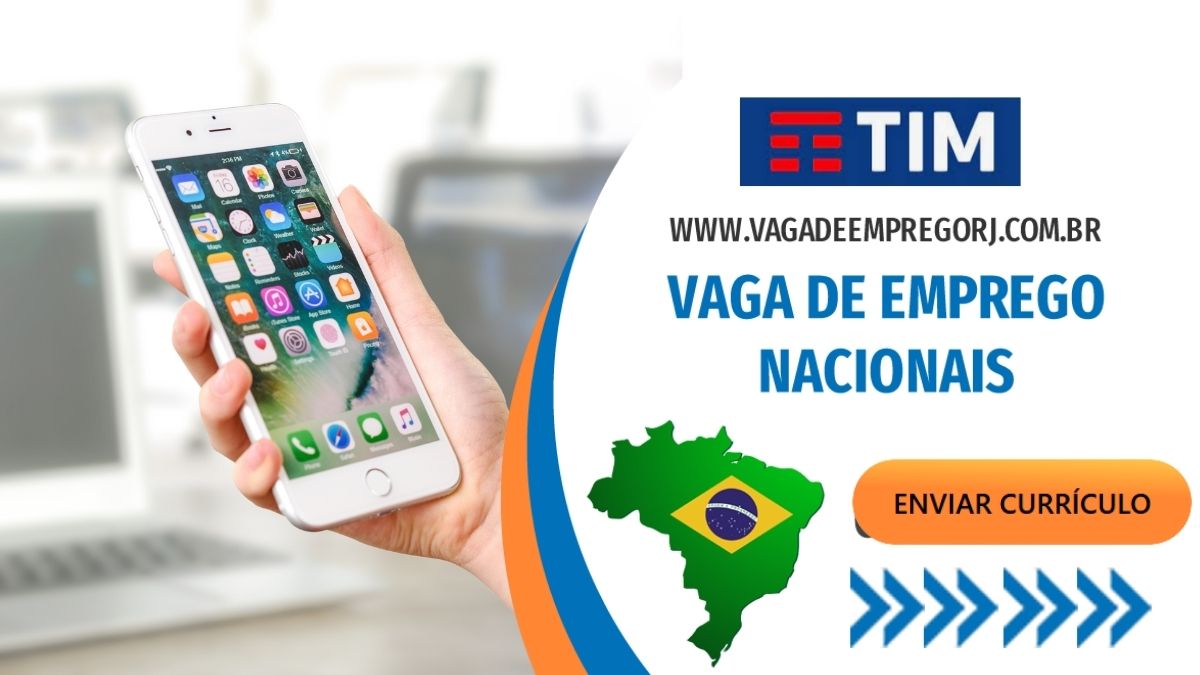 Vagas de emprego Tim Brasil, candidate-se