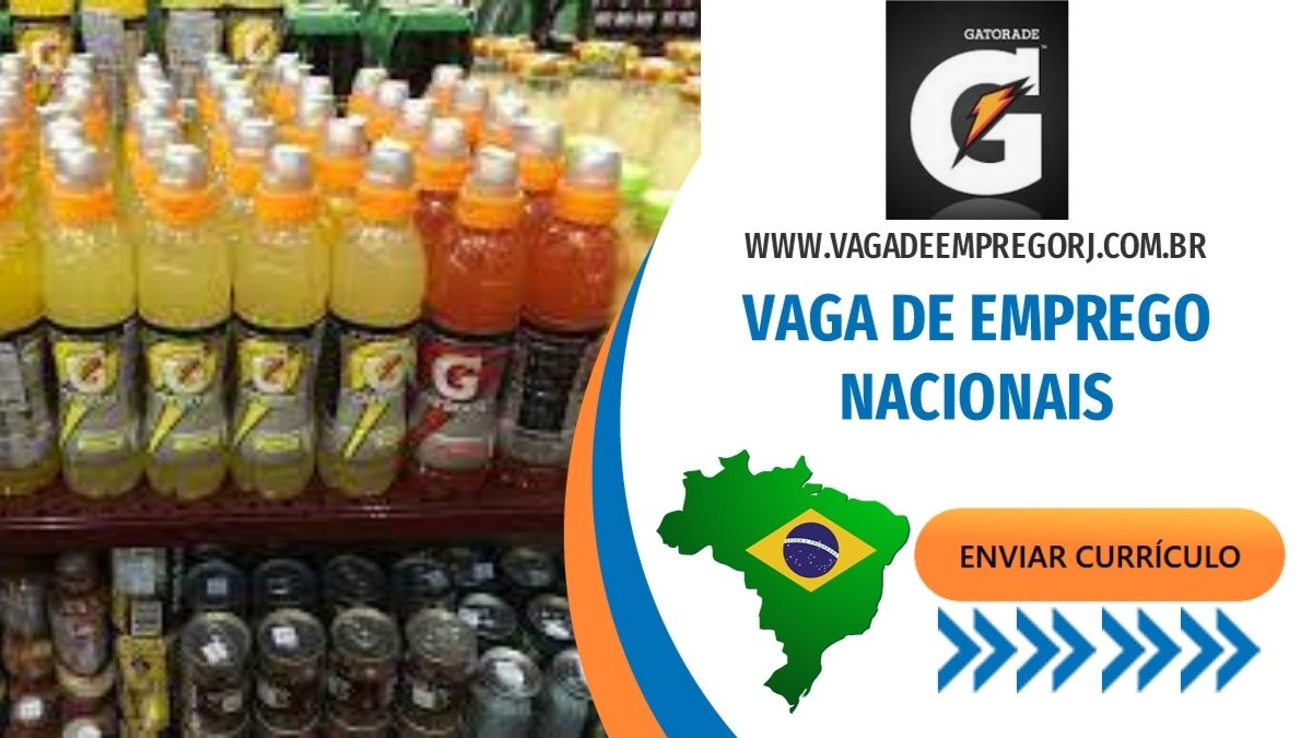 Vagas de emprego Gatorade, envie seu currículo agora