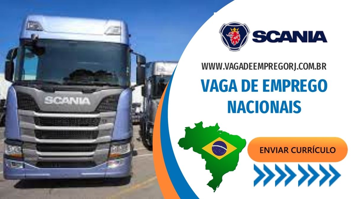 Vagas de emprego Scania, concorra adicionando seu currículo