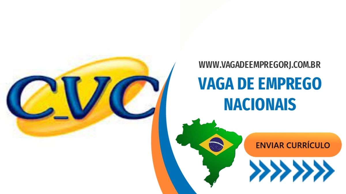 Vagas: operador, analistas e demais vagas na CVC, veja vagas disponíveis