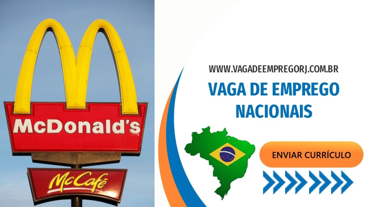 Vagas de emprego McDonald's, confira disponível para você