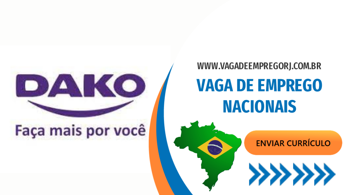 Vagas de emprego Dako, confira disponível para você