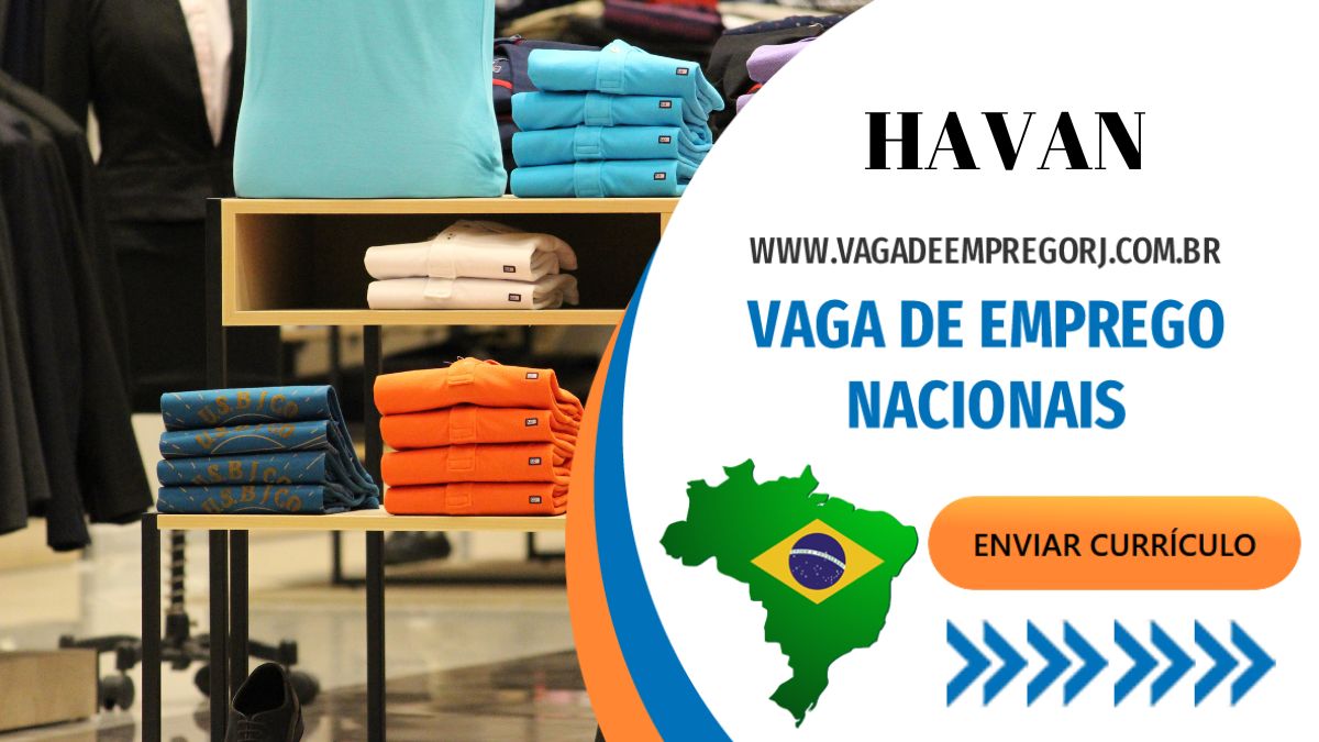 Frentista de Posto de Gasolina, Aprendiz, Administradores, Desenvolvedores, Fiscal de Loja e muito mais na Empresa Havan