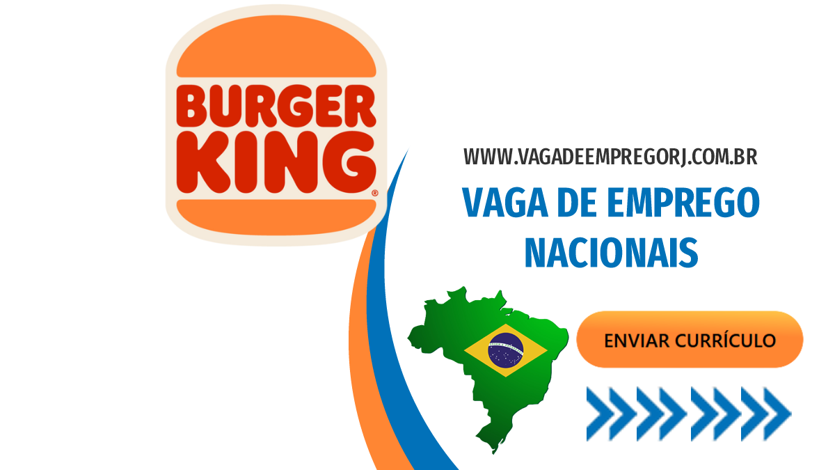 Técnico em Manutenção, Refrigeração e mais na Empresa Burger King